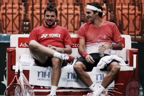 Davis Cup: Τα είπαν Βαβρίνκα – Φέντερερ (photos)