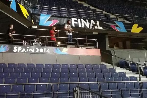 Παγκόσμιο Κύπελλο Μπάσκετ 2014: Οι ετοιμασίες του τελικού (photos)