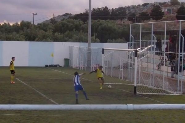 «Κουφό» αυτογκόλ στην Κρήτη! (video)