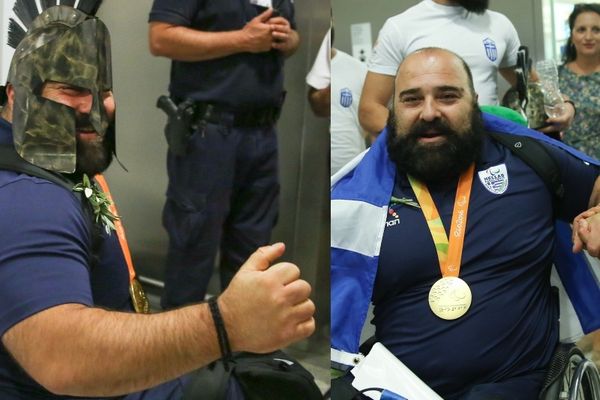 Συγκλονιστικός ο «χρυσός» Μάμαλος: Με ελληνική σημαία και περικεφαλαία! (photos)