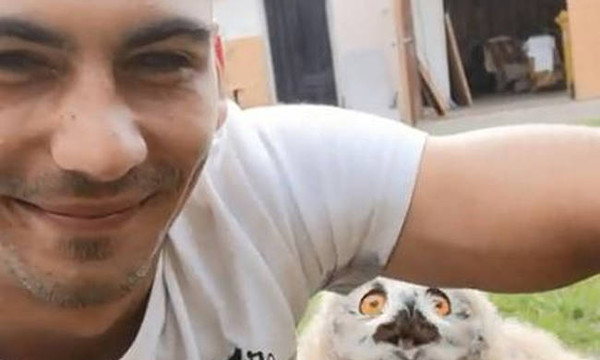 Θα «λιώσετε»: Αχώριστοι φίλοι αυτός και η κουκουβάγια του (vid)