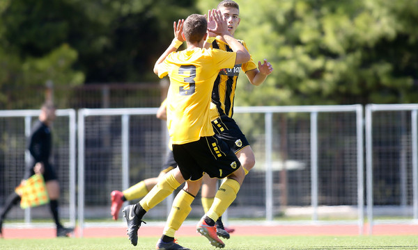 ΑΕΚ-Ολυμπιακός 1-0: «Κιτρινόμαυρο» το ντέρμπι στην Κ-19