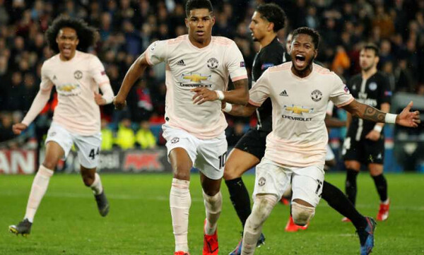 Champions League: Τα «έσπασαν» Λίνγκαρντ και Μαρσιάλ στο γκολ του Ράσφορντ! (video+photos)